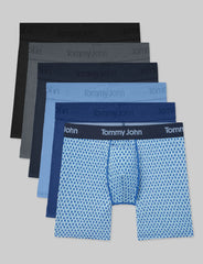 Second Skin Mid-Length Boxer Brief 6" (6-Pack)